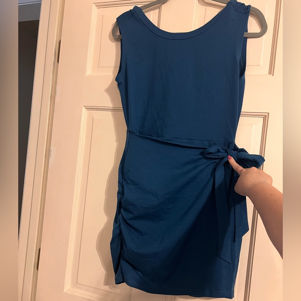 Dark Blue Athleisure Dress